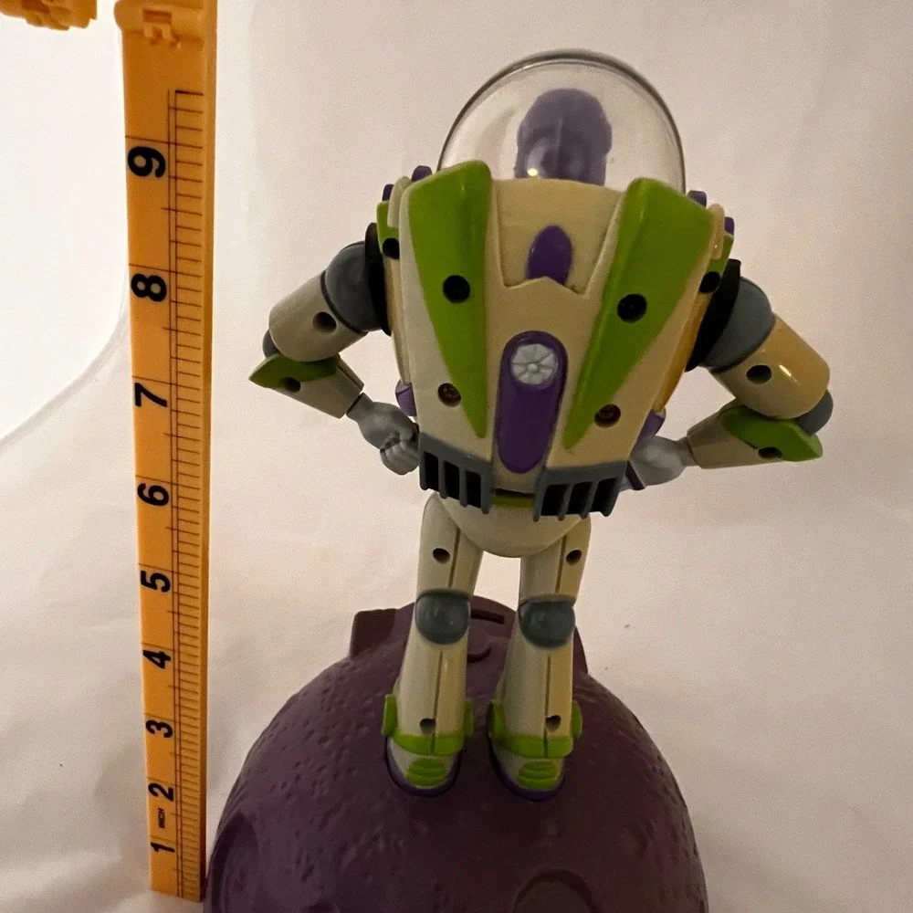 Disney Pixar Toy Story Buzz Lightyear Talking Coin Bank Works Thinkway Vintage